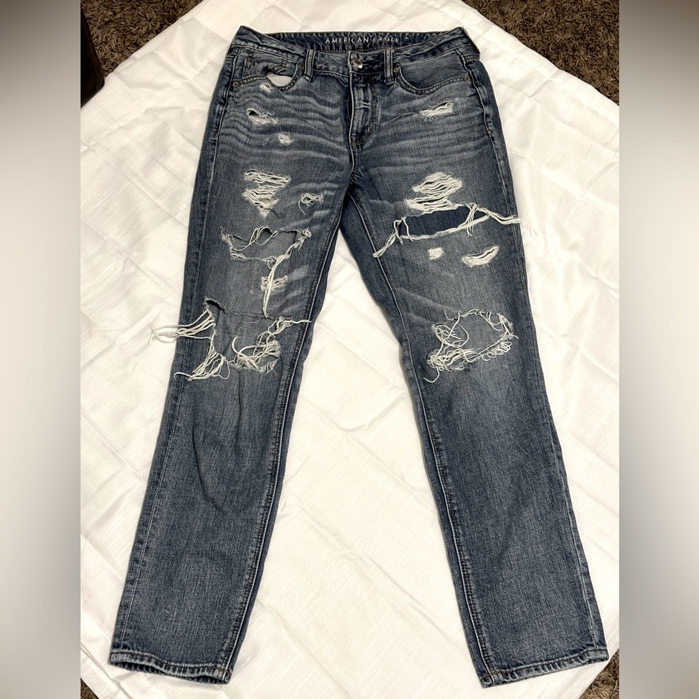 American Eagle Hi-Rise Tomgirl Jeans | Size 4